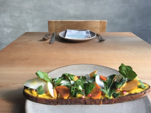 Coastal Toast with Persimmon and Squash_Karen Leibowitz